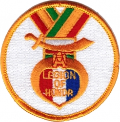View Buying Options For The Legion of Honor Symbol Circle Iron-On Patch