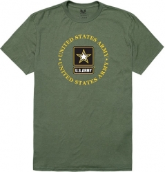 View Buying Options For The RapDom U.S. Army Star Circle Text Graphic Relaxed Mens Tee