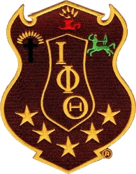 View Product Detials For The Iota Phi Theta Shield Emblem Iron-On Patch