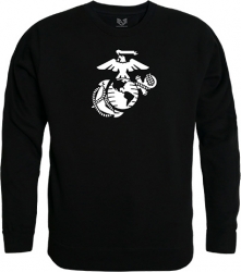 View Buying Options For The RapDom Marines Globe & Anchor Logo Graphic Mens Crewneck Sweatshirt