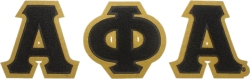 View Buying Options For The Alpha Phi Alpha Chenille Letters Iron-On Patch Set