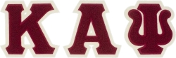 View Buying Options For The Kappa Alpha Psi Chenille Letters Iron-On Patch Set