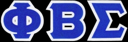 View Buying Options For The Phi Beta Sigma Chenille Letters Iron-On Patch Set