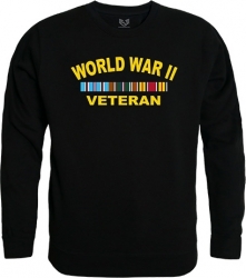 View Buying Options For The RapDom World War II Veteran Ribbons Graphic Mens Crewneck Sweatshirt