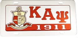 View Buying Options For The Kappa Alpha Psi Domed Shield Mirror Car Tag License Plate