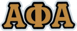 View Buying Options For The Alpha Phi Alpha Reflective Decal Letters Sticker [Pre-Pack]