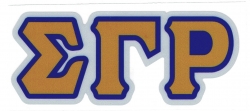 View Buying Options For The Sigma Gamma Rho Reflective Decal Letters Sticker [Pre-Pack]