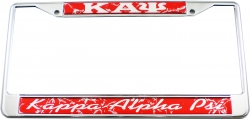 View Buying Options For The Kappa Alpha Psi® Script Domed License Plate Frame