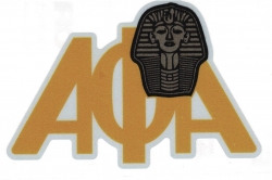 View Buying Options For The Alpha Phi Alpha Sphinx Head Reflective Symbol Decal Sticker