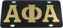 View Buying Options For The Alpha Phi Alpha Inlaid Color Mirror License Plate
