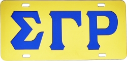View Buying Options For The Sigma Gamma Rho Inlaid Color Mirror License Plate