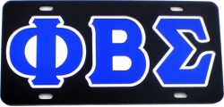 View Buying Options For The Phi Beta Sigma Outlined Color Mirror License Plate
