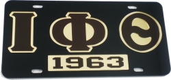 View Buying Options For The Iota Phi Theta 1963 Mirror Insert Tag License Plate