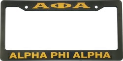 View Buying Options For The Alpha Phi Alpha Text Decal Plastic License Plate Frame