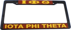 View Buying Options For The Iota Phi Theta Text Decal Plastic License Plate Frame