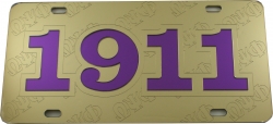 View Buying Options For The Omega Psi Phi 1911 Ghost Back Letters Car Tag License Plate