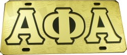 View Buying Options For The Alpha Phi Alpha Sphinx Head Symbol Satin Background Tag License Plate
