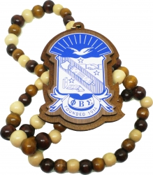 View Buying Options For The Phi Beta Sigma Wood Bead Tiki Crest Decal Medallion