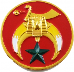 View Buying Options For The Shriner Symbol Round Car Emblem