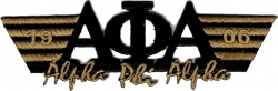 View Buying Options For The Alpha Phi Alpha 2-Tone 3-N-1 Wing Design Iron-On Patch