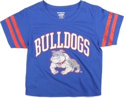 View Buying Options For The Big Boy Tougaloo Bulldogs S4 Cropped Womens Tee