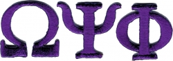 View Buying Options For The Omega Psi Phi Small Letters Iron-On Patch Set