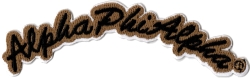 View Buying Options For The Alpha Phi Alpha Script Mini Rocker Iron-On Patch