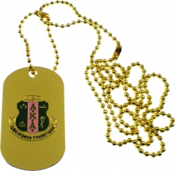 View Buying Options For The Alpha Kappa Alpha Double Sided Dog Tag
