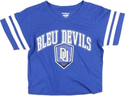 View Buying Options For The Big Boy Dillard Bleu Devils S4 Foil Cropped Womens Tee
