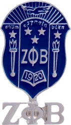 View Product Detials For The Zeta Phi Beta Crest Drop Letter Flat Craft Medallion