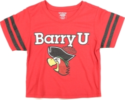 View Buying Options For The Big Boy Barry Buccaneers S4 Foil Cropped Womens Tee