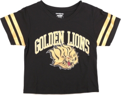 View Buying Options For The Big Boy Arkansas At Pine Bluff Golden Lions S4 Foil Cropped Womens Tee