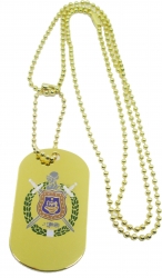 View Product Detials For The Omega Psi Phi Double Sided Dog Tag