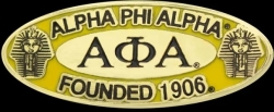 View Product Detials For The Alpha Phi Alpha Founded 1906 Oval Lapel Pin