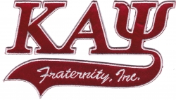 View Product Detials For The Kappa Alpha Psi Tail Tackle Twill Iron-On Patch