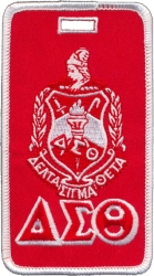 View Product Detials For The Delta Sigma Theta Crest Twill Luggage Tag