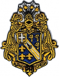 View Buying Options For The Alpha Phi Omega Shield Iron-On Patch