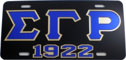 View Buying Options For The Sigma Gamma Rho 1922 Outline Mirror License Plate