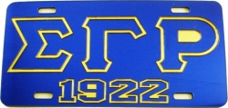 View Buying Options For The Sigma Gamma Rho 1922 Outline Mirror License Plate