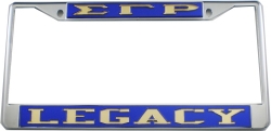 View Buying Options For The Sigma Gamma Rho Legacy License Plate Frame