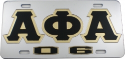 View Buying Options For The Alpha Phi Alpha 06 Outline Mirror License Plate