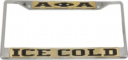 View Buying Options For The Alpha Phi Alpha Ice Cold License Plate Frame