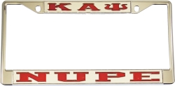 View Buying Options For The Kappa Alpha Psi Nupe License Plate Frame