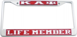 View Buying Options For The Kappa Alpha Psi Life Member License Plate Frame