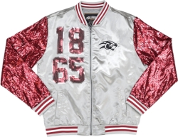 View Buying Options For The Big Boy Virginia Union Panthers S4 Womens Sequins Satin Jacket