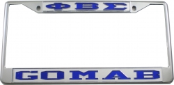 View Buying Options For The Phi Beta Sigma GOMAB License Plate Frame