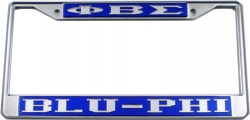 View Buying Options For The Phi Beta Sigma Blu-Phi License Plate Frame