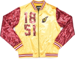 View Buying Options For The Big Boy District Of Columbia Firebirds S4 Womens Sequins Satin Jacket