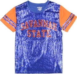 View Buying Options For The Big Boy Savannah State Tigers S6 Womens Sequins Tee