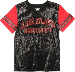 View Buying Options For The Big Boy Clark Atlanta Panthers S6 Womens Sequins Tee